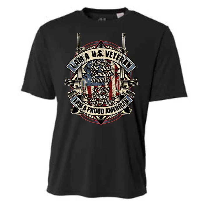 I Am A Us Veteran Cooling Performance Crew T-Shirt