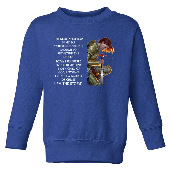 I Am A Of God A Of Faith Gift Toddler Sweatshirt