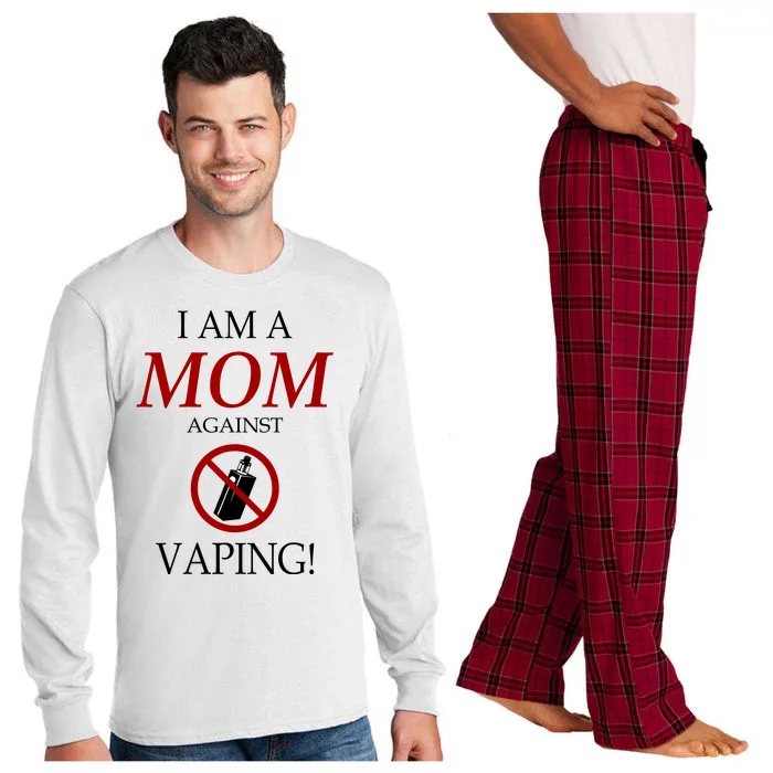 I Am A Mom Against Vaping Long Sleeve Pajama Set