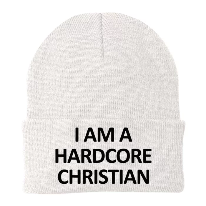 I Am A Hardcore Christian Funny Knit Cap Winter Beanie