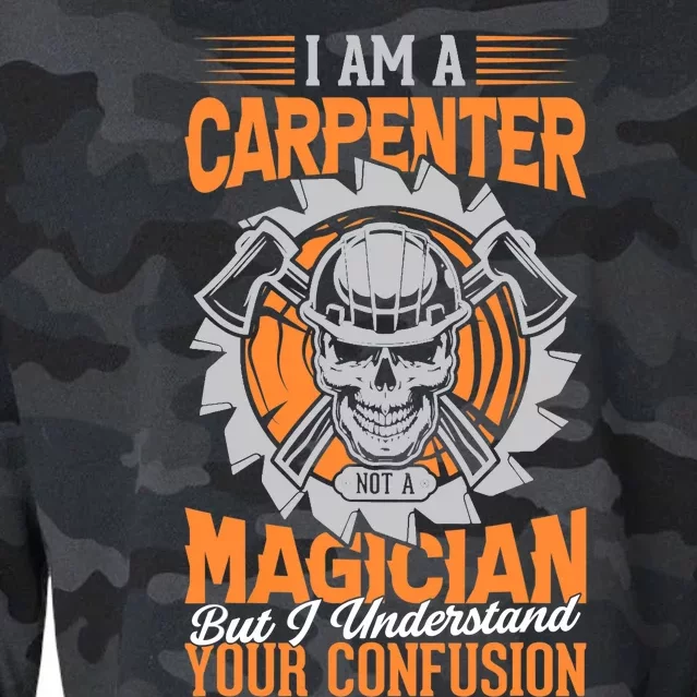 I Am A Carpenter Not A Magician I Understand Your Confusion Cropped Pullover Crew