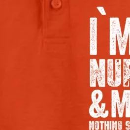 I Am A Mom And Nurse Nothing Scares Me Gift Mothers Day Gift Dry Zone Grid Performance Polo