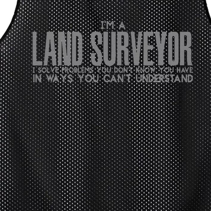 I Am A Land Surveyor Mesh Reversible Basketball Jersey Tank