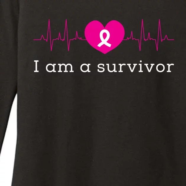 I Am A Survivor Cancer Womens CVC Long Sleeve Shirt