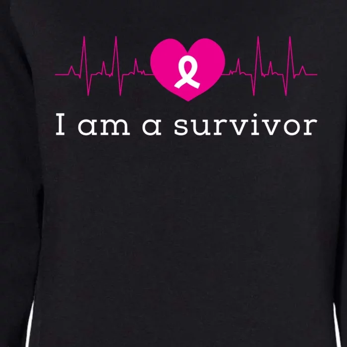 I Am A Survivor Cancer Womens California Wash Sweatshirt