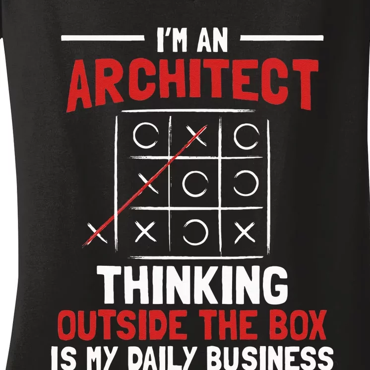 I'm An Architect Architectural Design Artwork Real Estate Women's V-Neck T-Shirt