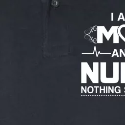 I Am A Mom And A Nurse Nothing Scares Me Funny Nurse Softstyle Adult Sport Polo