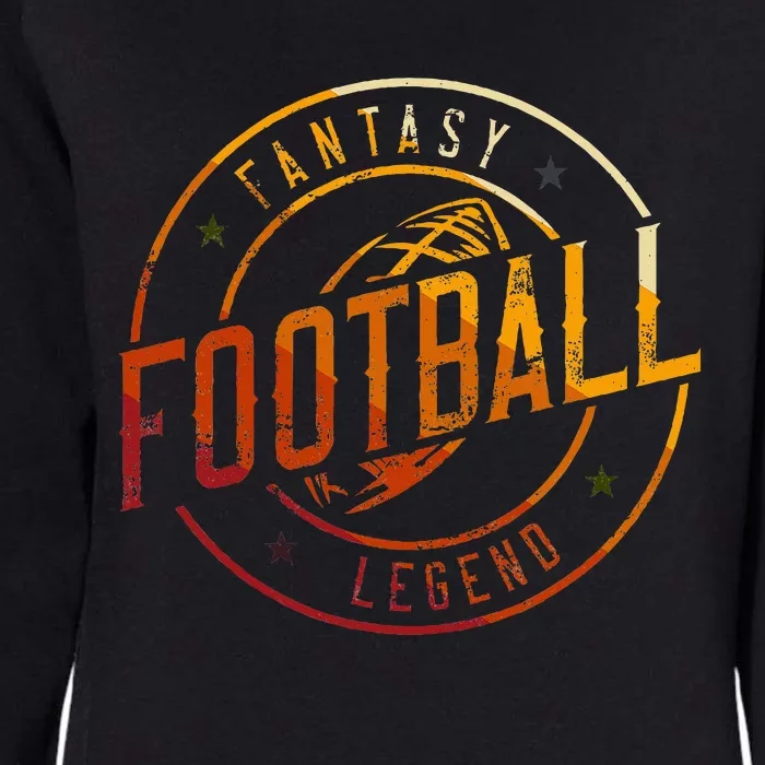 I Am A Fantasy Football Legend Retro Fantasy Football Womens California Wash Sweatshirt