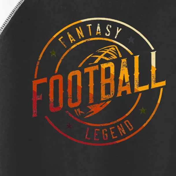 I Am A Fantasy Football Legend Retro Fantasy Football Toddler Fine Jersey T-Shirt