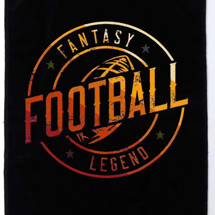 I Am A Fantasy Football Legend Retro Fantasy Football Platinum Collection Golf Towel