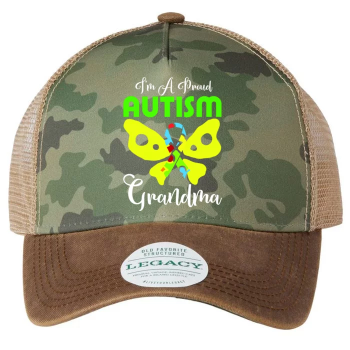 I Am A Proud Autism Grandma Legacy Tie Dye Trucker Hat