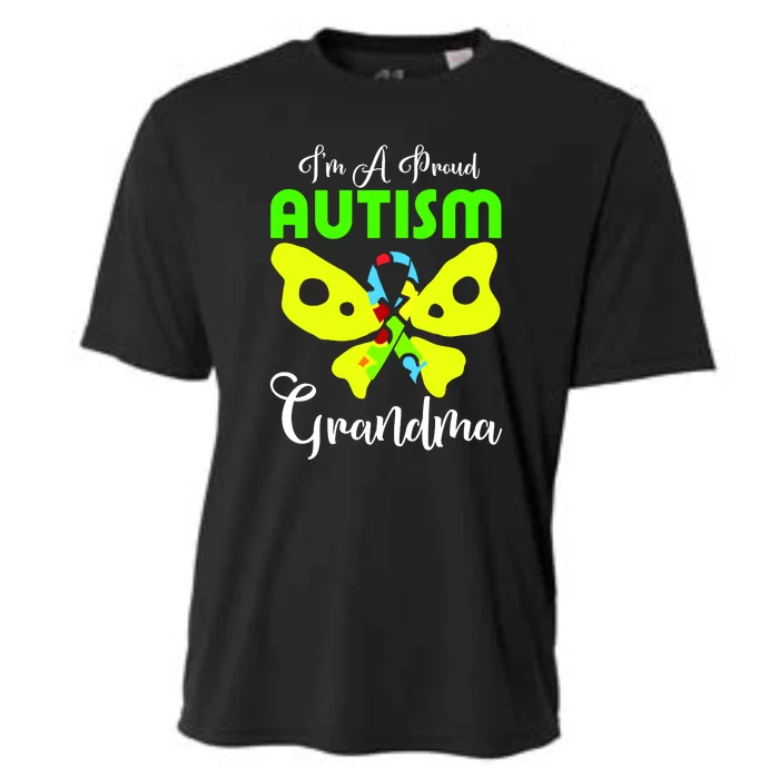 I Am A Proud Autism Grandma Cooling Performance Crew T-Shirt