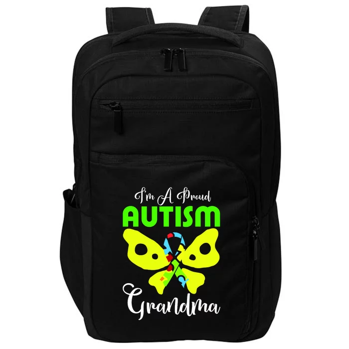 I Am A Proud Autism Grandma Impact Tech Backpack