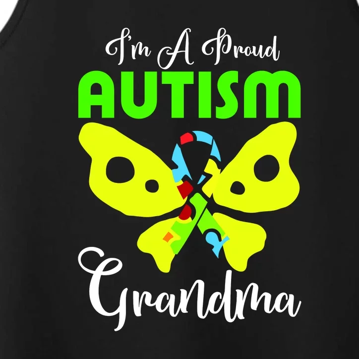 I Am A Proud Autism Grandma Performance Tank