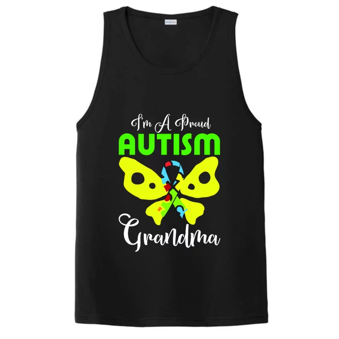 I Am A Proud Autism Grandma Performance Tank