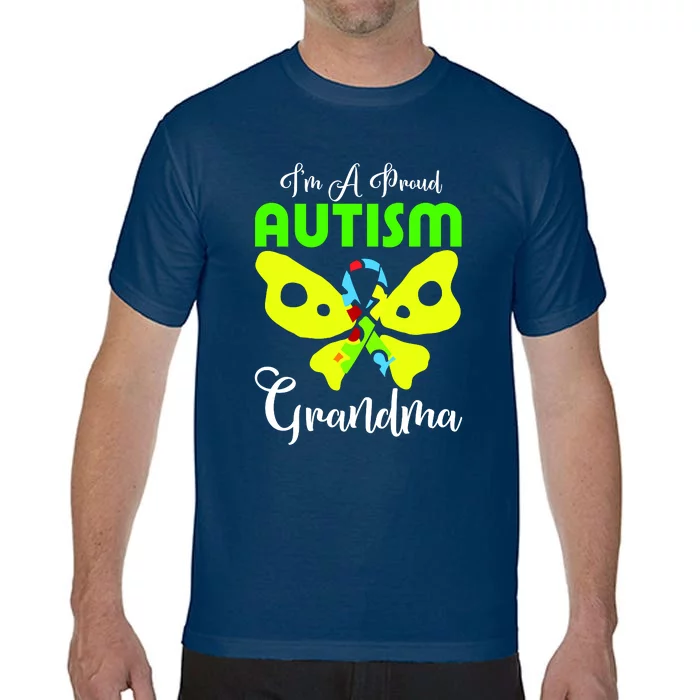 I Am A Proud Autism Grandma Comfort Colors T-Shirt