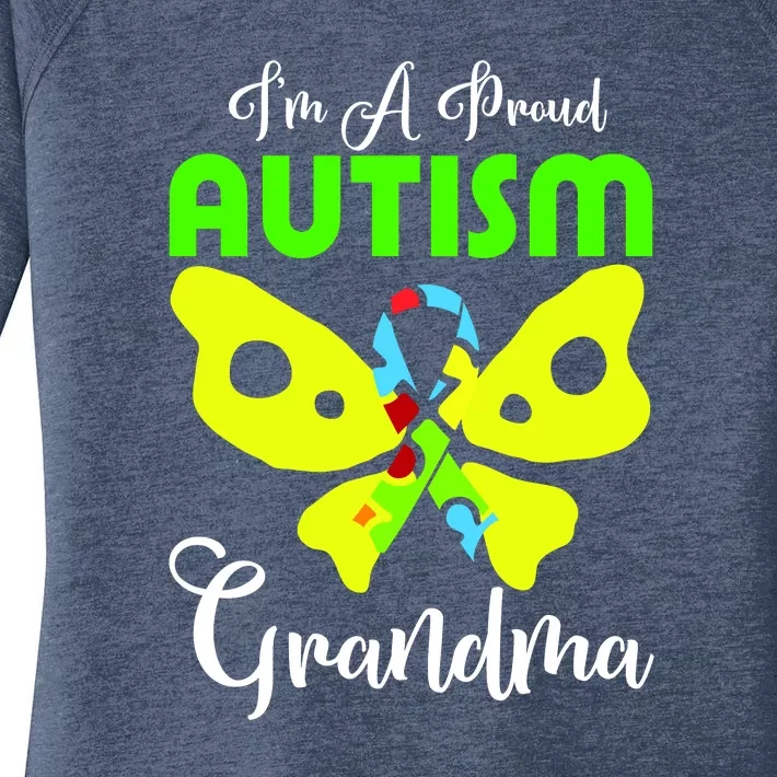 I Am A Proud Autism Grandma Women's Perfect Tri Tunic Long Sleeve Shirt