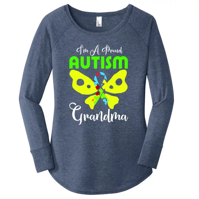 I Am A Proud Autism Grandma Women's Perfect Tri Tunic Long Sleeve Shirt