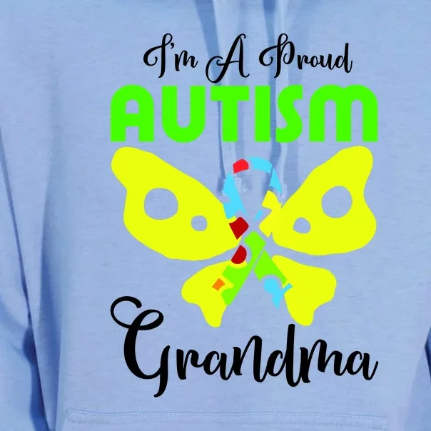 I Am A Proud Autism Grandma Unisex Surf Hoodie