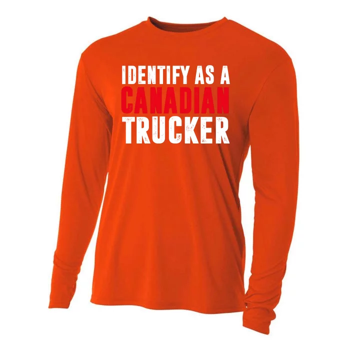 Identify As A Canadian Trucker Cooling Performance Long Sleeve Crew