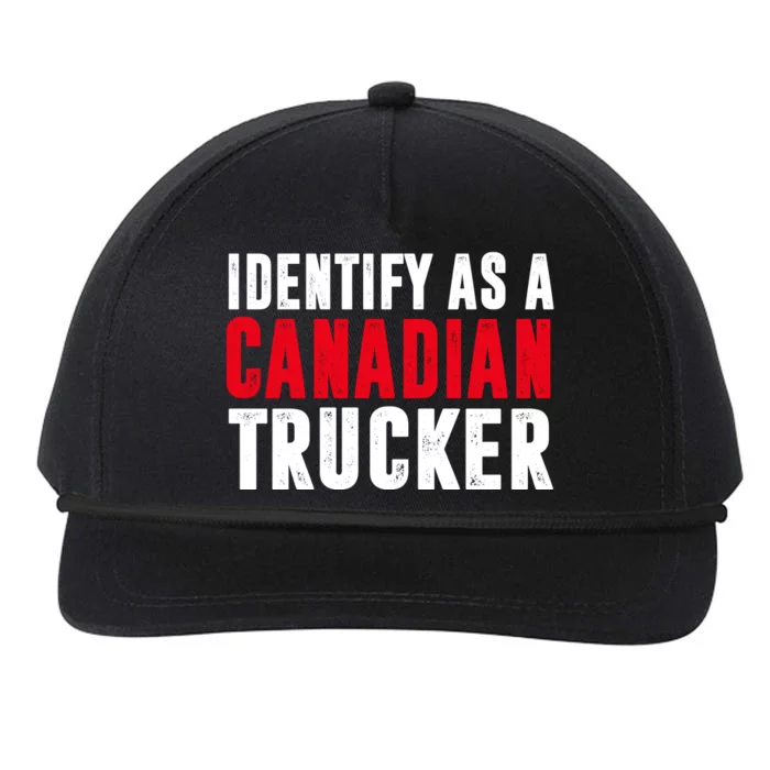 Identify As A Canadian Trucker Snapback Five-Panel Rope Hat