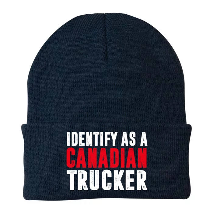 Identify As A Canadian Trucker Knit Cap Winter Beanie