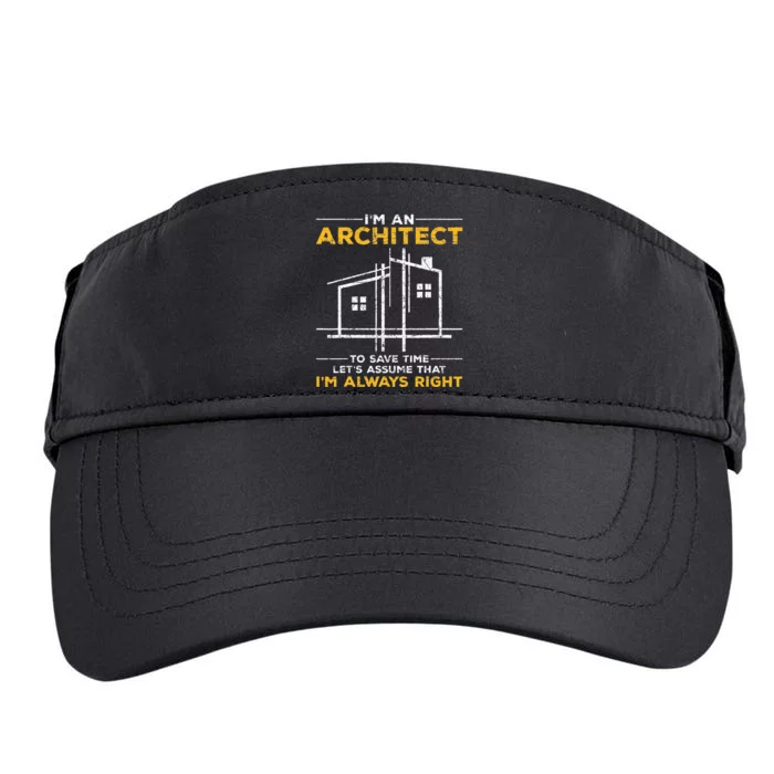 Im An Architect Architecture Funny Architect Adult Drive Performance Visor