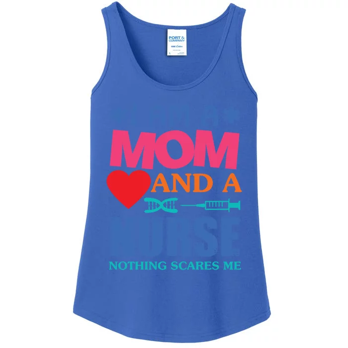 I Am A Mom And A Nurse Cute Nurses Mom Mother Great Gift Ladies Essential Tank