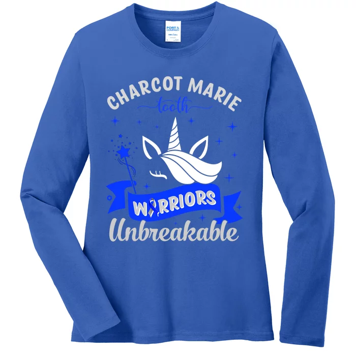 I Am A Psoriasis Warrior Unbreakable Cmt Awareness Unicorn Gift Ladies Long Sleeve Shirt