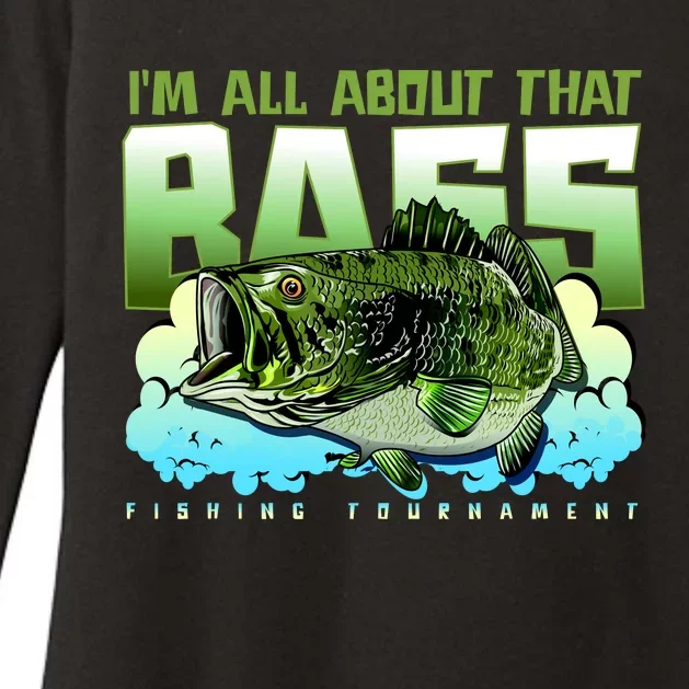 I Am All About That Bass Fishing Womens CVC Long Sleeve Shirt