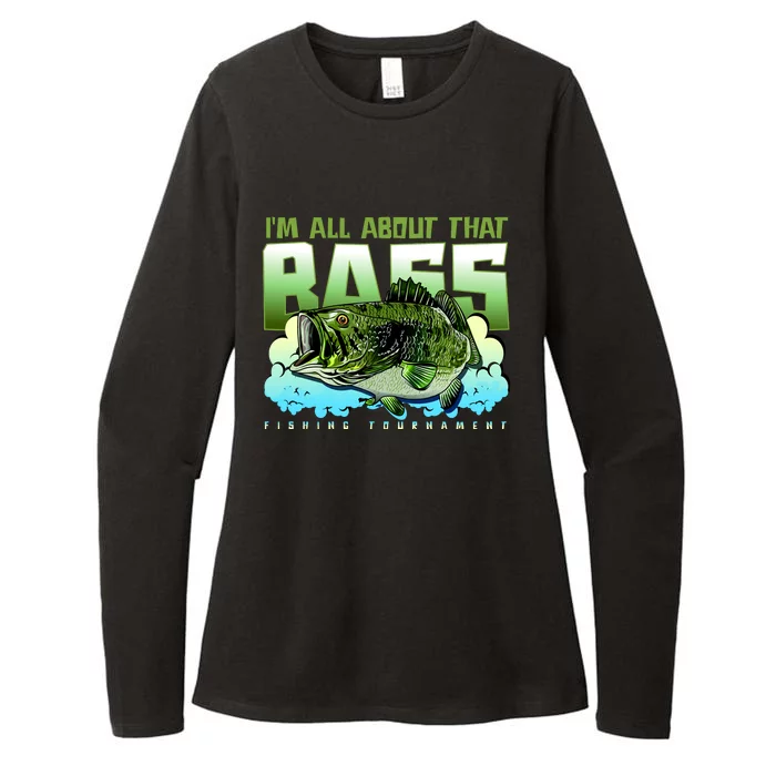 I Am All About That Bass Fishing Womens CVC Long Sleeve Shirt