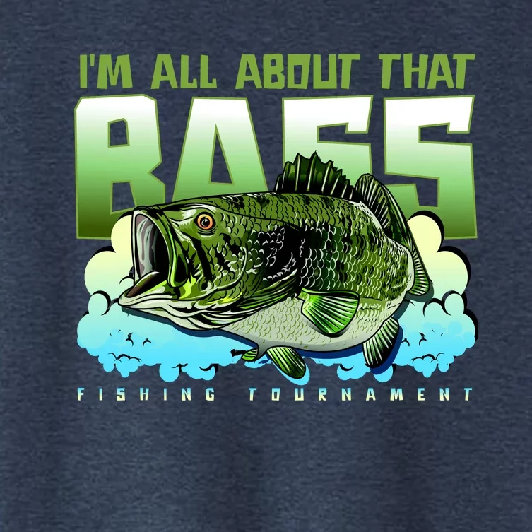 I Am All About That Bass Fishing Women's Crop Top Tee