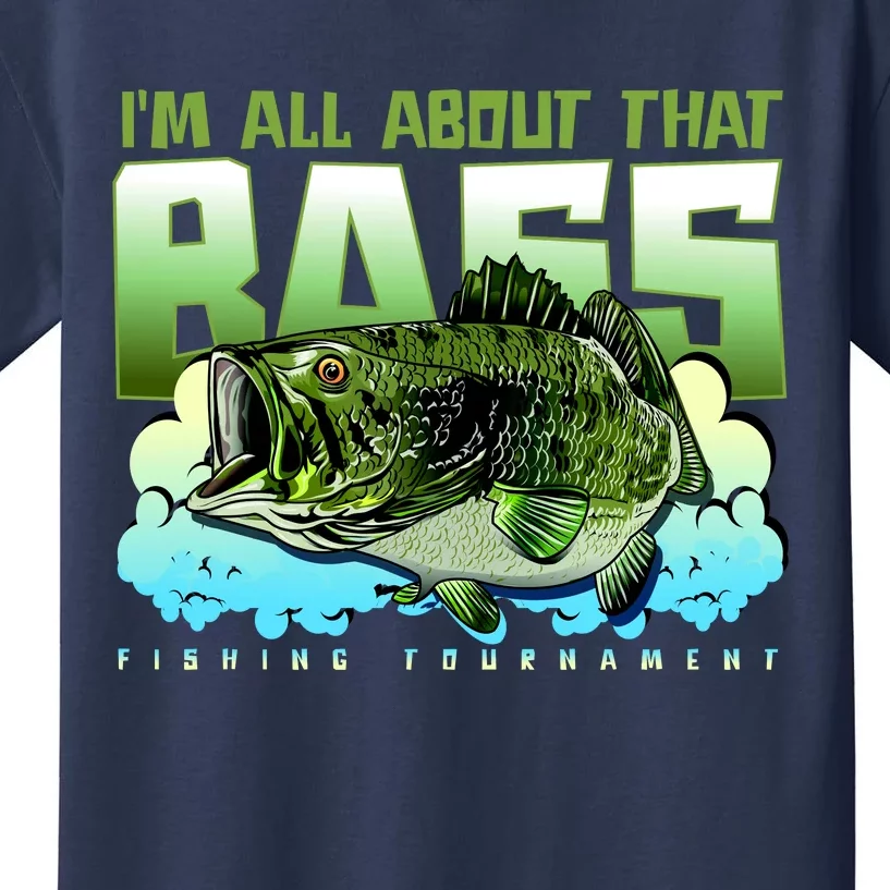 I Am All About That Bass Fishing Kids T-Shirt