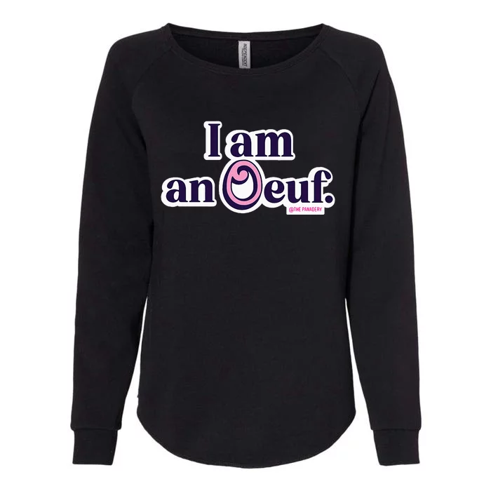 I Am An Oeuf Womens California Wash Sweatshirt