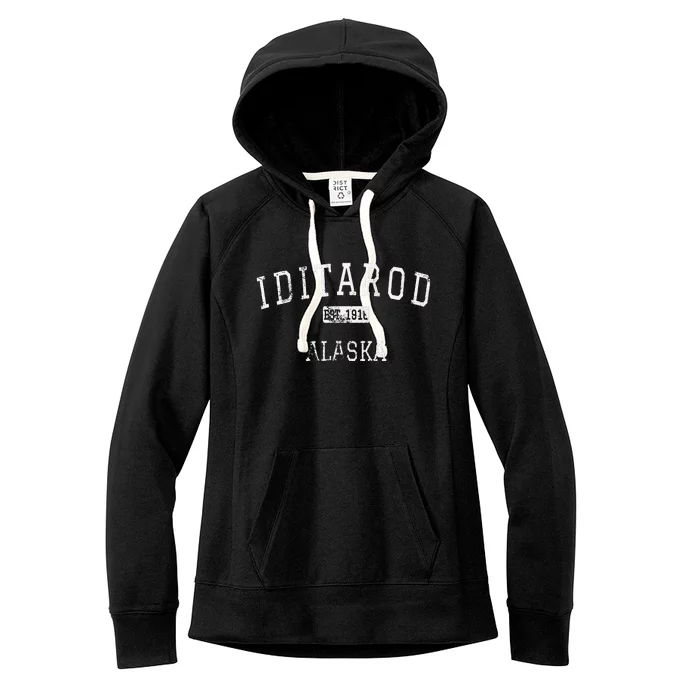 Iditarod Alaska Ak Vintage Women's Fleece Hoodie