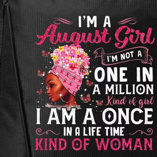 I'm A August Afro Black Wo Queen Leo Virgo Birthday City Backpack