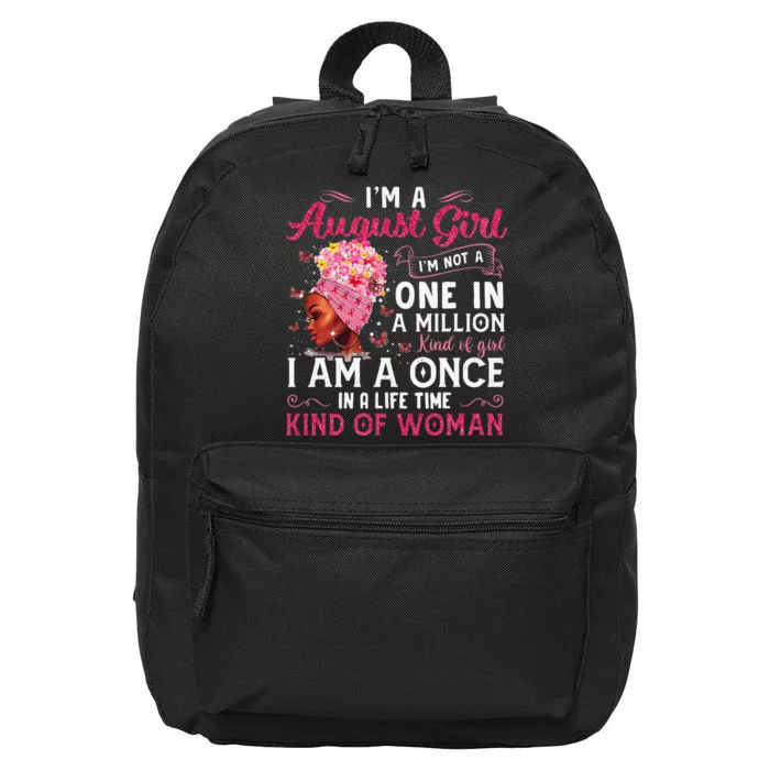 I'm A August Afro Black Wo Queen Leo Virgo Birthday 16 in Basic Backpack