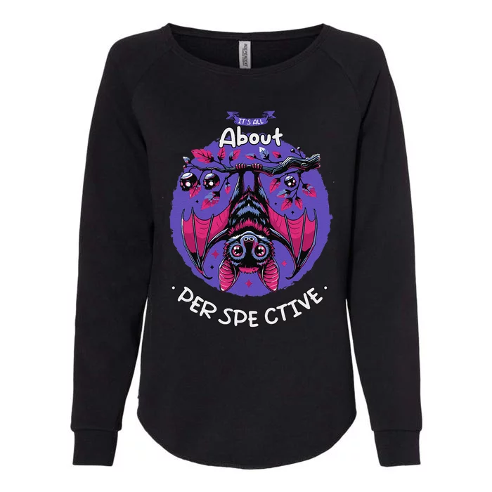 ItS All About Perspective Halloween Womens California Wash Sweatshirt