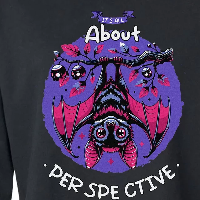 ItS All About Perspective Halloween Cropped Pullover Crew