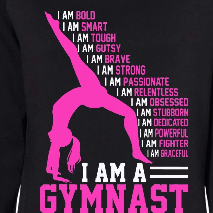 I Am A Gymnast Motivation Handstand Gymnastics Womens California Wash Sweatshirt