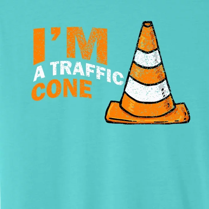 I Am A Traffic Cone Halloween Costume IM Lazy Easy ChromaSoft Performance T-Shirt