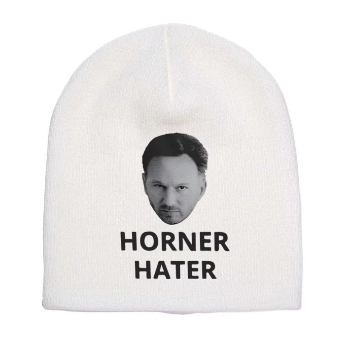 I Am A Hardcore Christian Front Horner Hater Back Short Acrylic Beanie