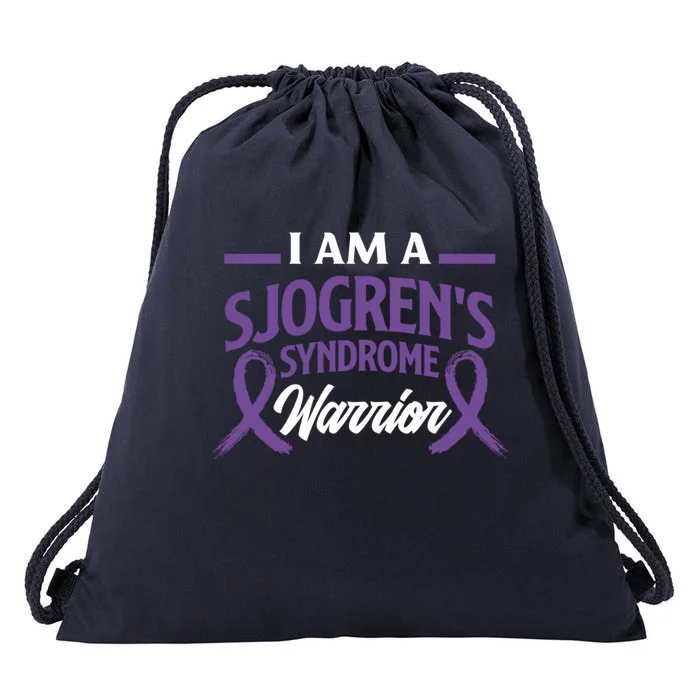 I Am A SjogrenS Syndrome Warrior Sjogrens Syndrome Great Gift Drawstring Bag