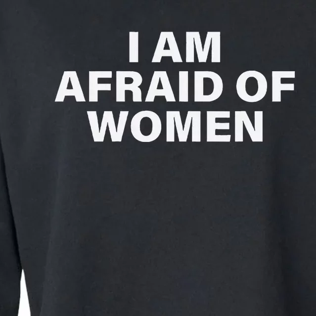 I Am Afraid Of Women Cropped Pullover Crew