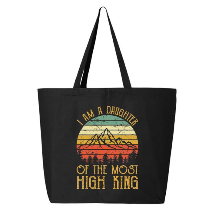 I Am A Daughter Of The Most High King Christian 25L Jumbo Tote