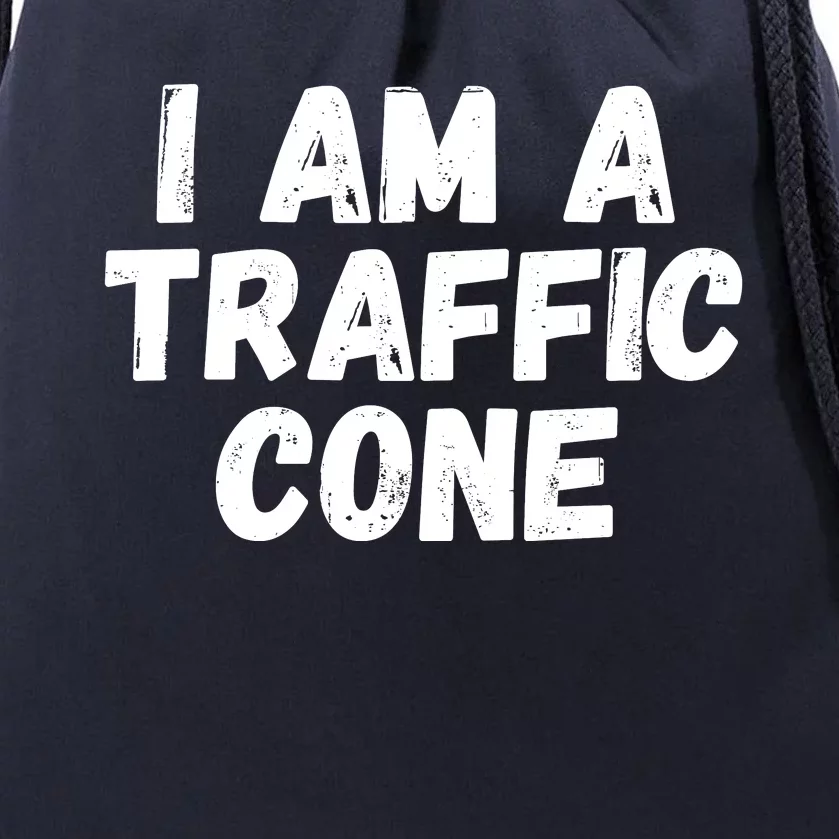 I Am A Traffic Cone, Traffic Cone Costume, Funny Halloween Drawstring Bag