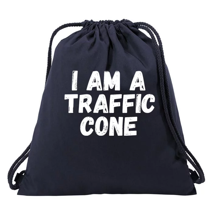 I Am A Traffic Cone, Traffic Cone Costume, Funny Halloween Drawstring Bag