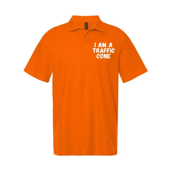 I Am A Traffic Cone, Traffic Cone Costume, Funny Halloween Softstyle Adult Sport Polo