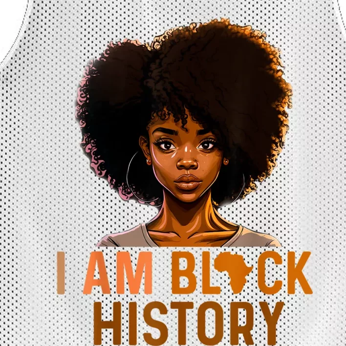 I Am Black History Mesh Reversible Basketball Jersey Tank