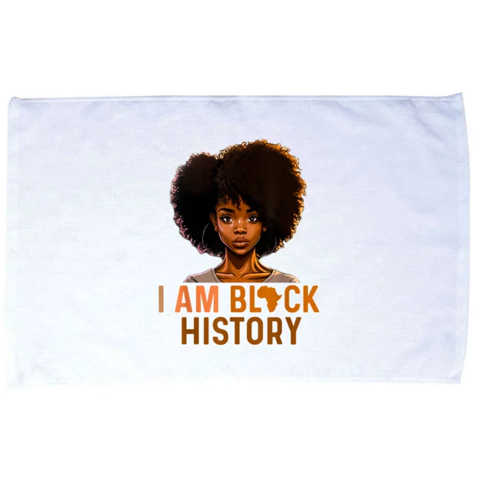 I Am Black History Microfiber Hand Towel